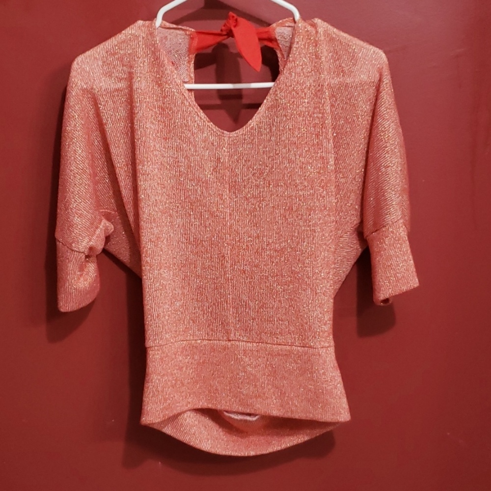 Reserved bundle of four...Orange 3/4 Blouse